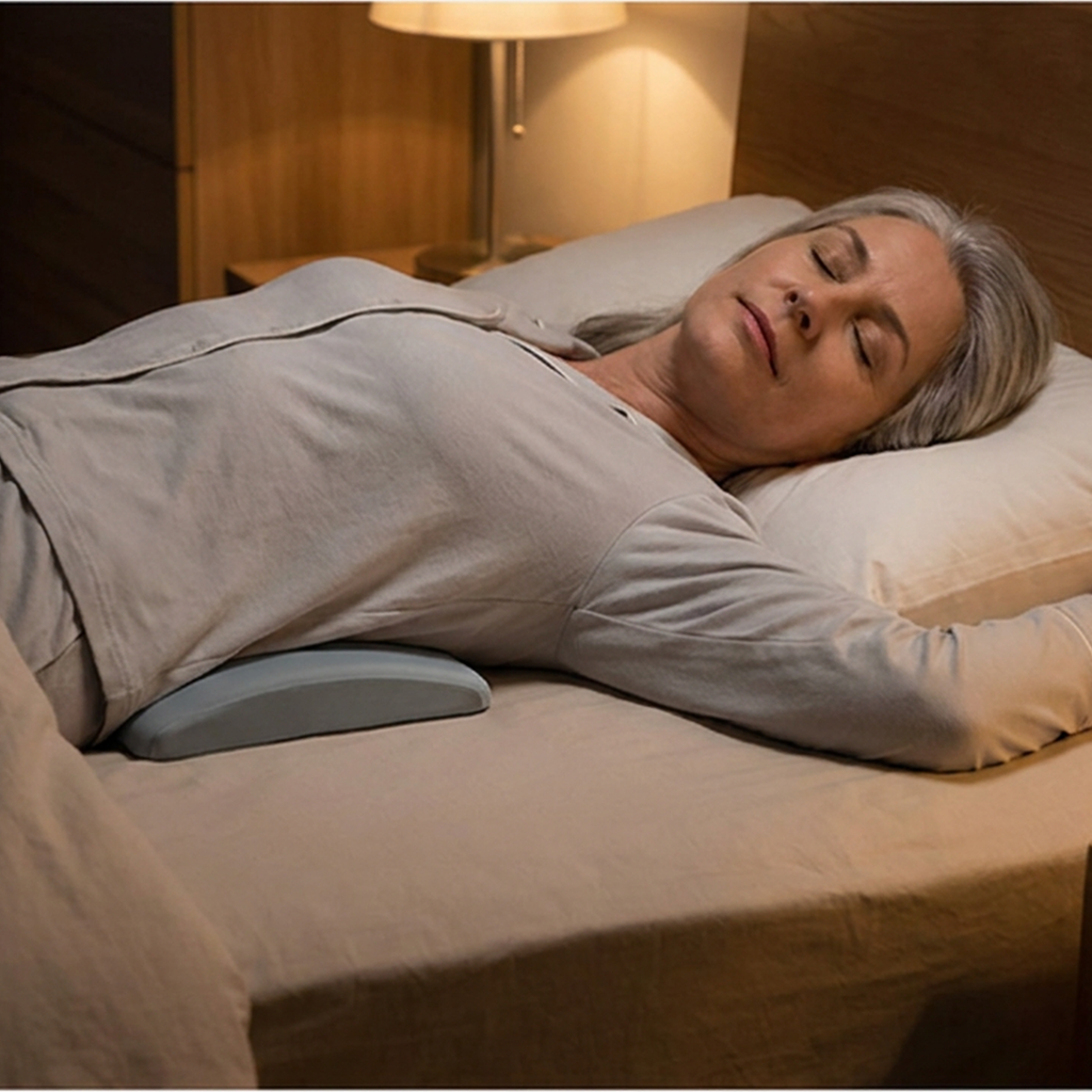 Lumbar Sleep Pillow – Memory Foam Lower Back Support for Sleeping