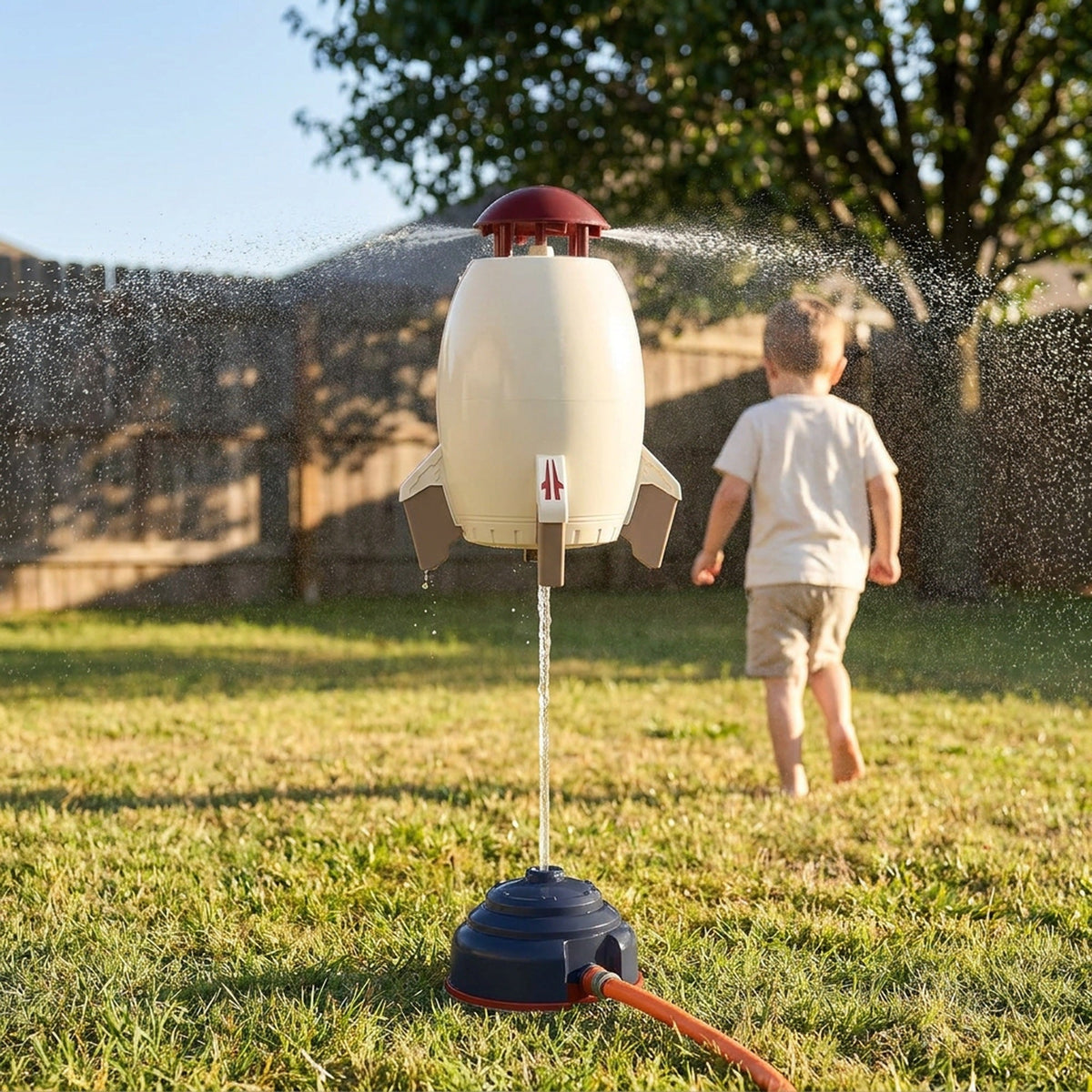 Rocket Sprinkler – Water Rocket Launcher, Water Pressure Lift Sprinkler Toy for Kids