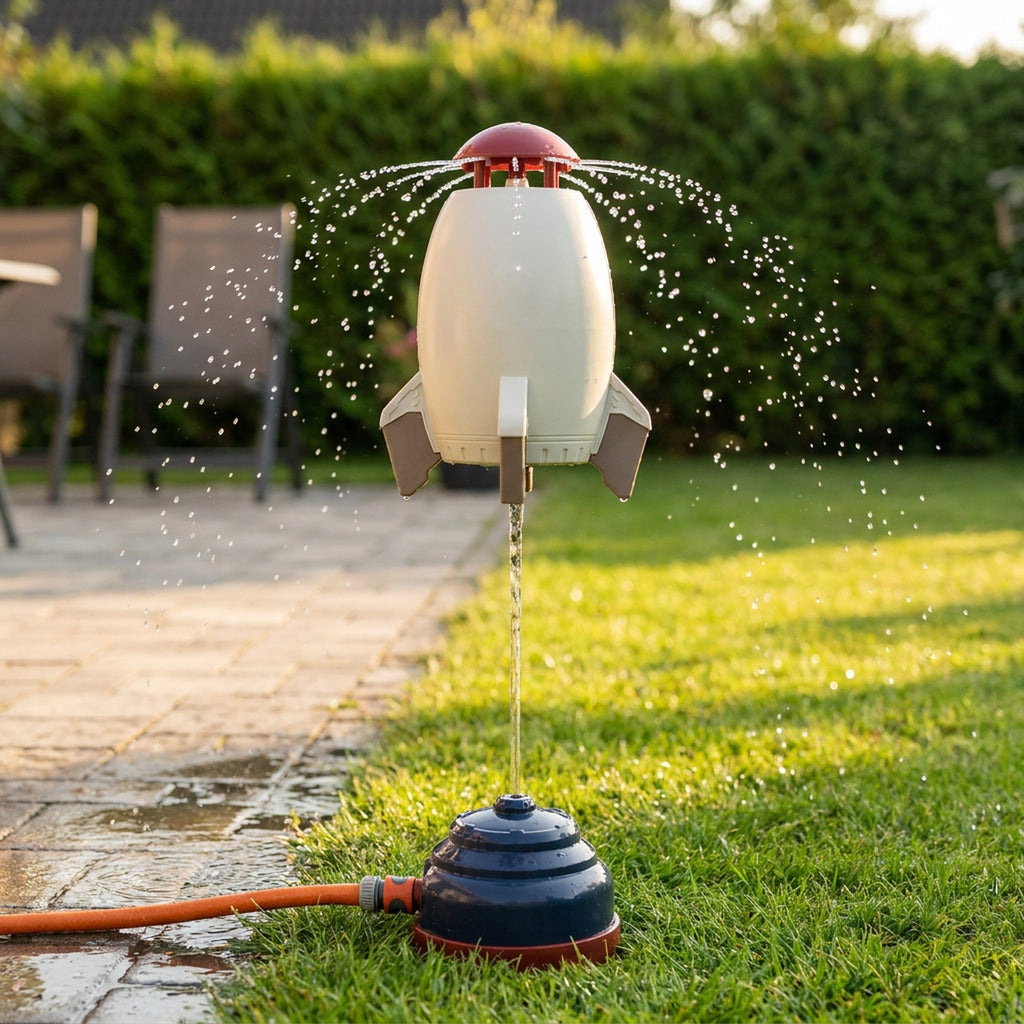 Rocket Sprinkler – Water Rocket Launcher, Water Pressure Lift Sprinkler Toy for Kids
