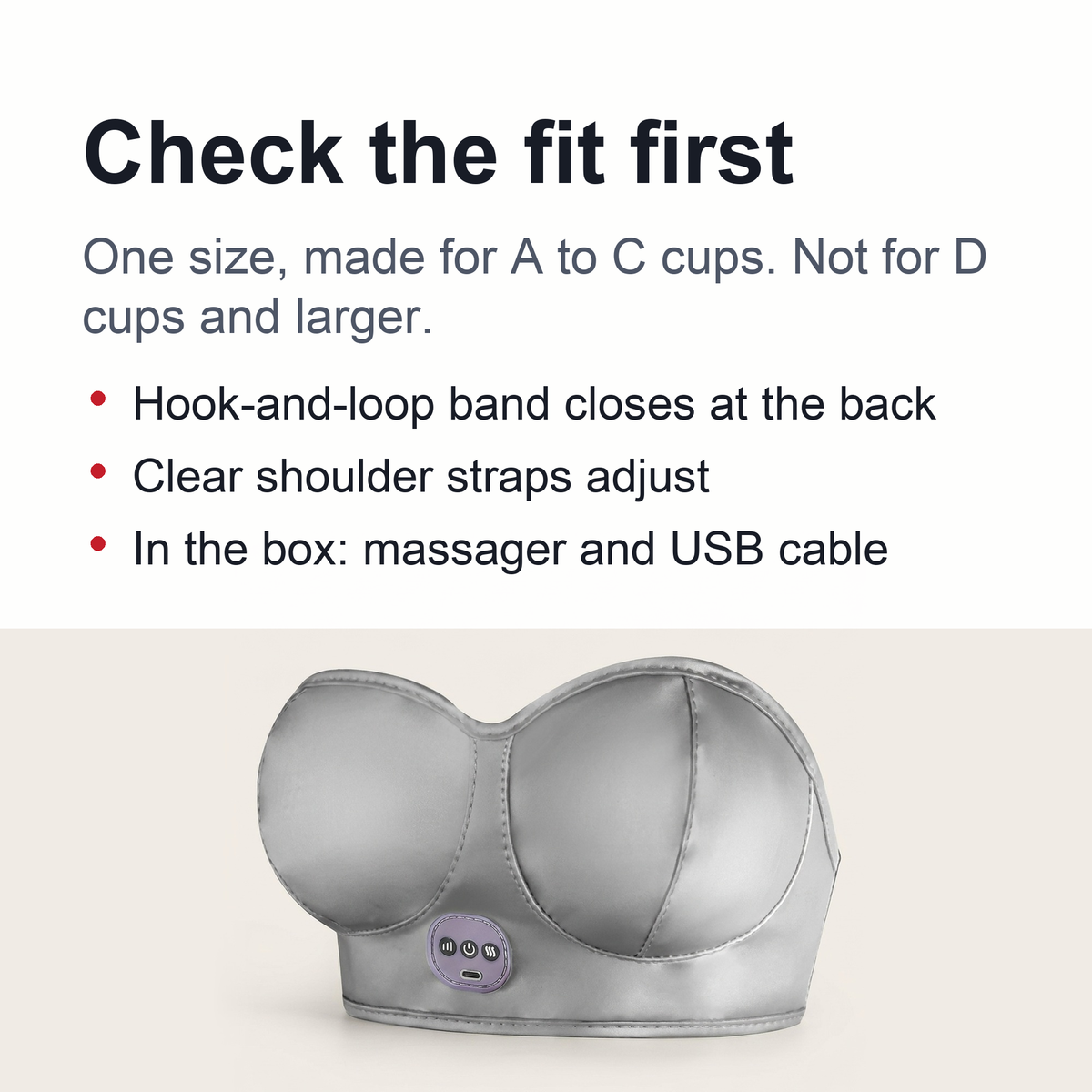 Breast Massager Bra, Blossom Up Electric Bust Massager – Heated Wireless Wearable Chest Massager, Anti Sagging Breast, Breast Enlargement Machine