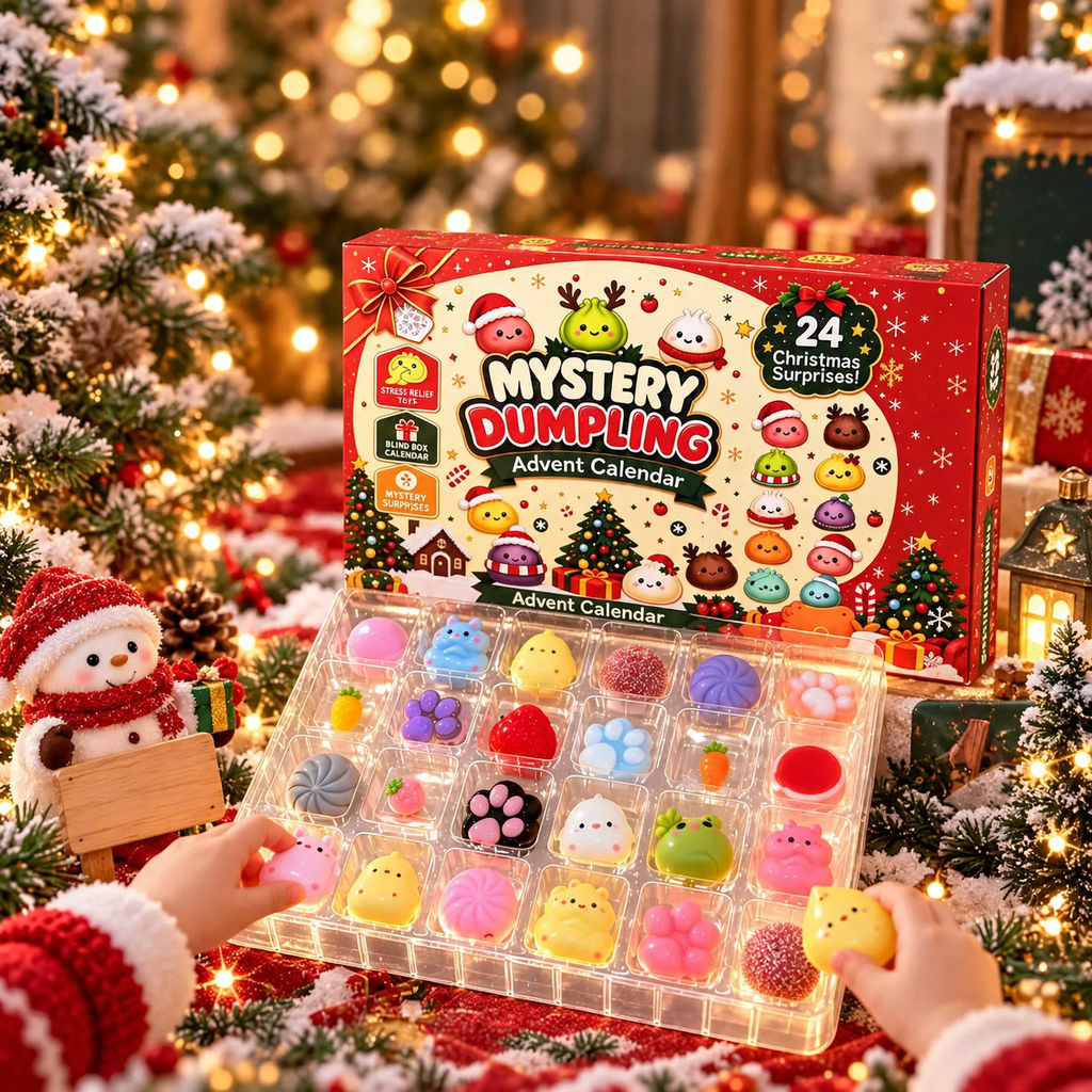 DIY Christmas Advent Calendar with Anti-Stress Toys