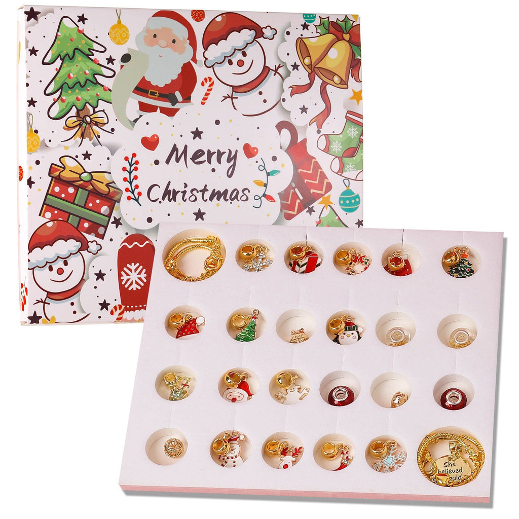Christmas Advent Calendar with DIY Jewelry Set