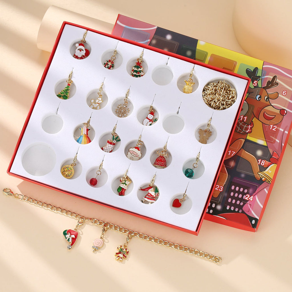 Christmas Advent Calendar with DIY Jewelry Set