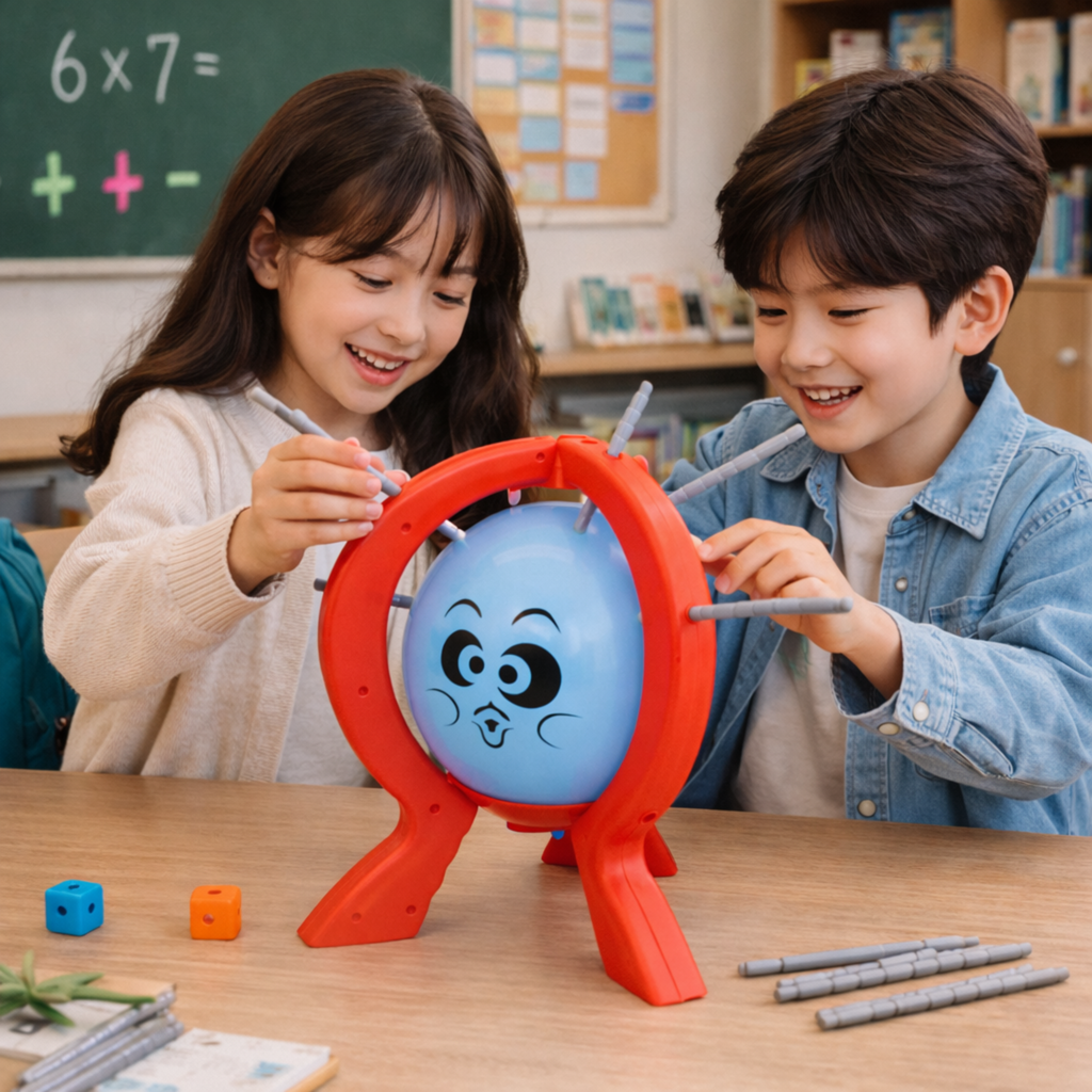 Balloon Popping Party Game Set – Exciting Family Social Board Game with Sticks Interactive Fun Challenge
