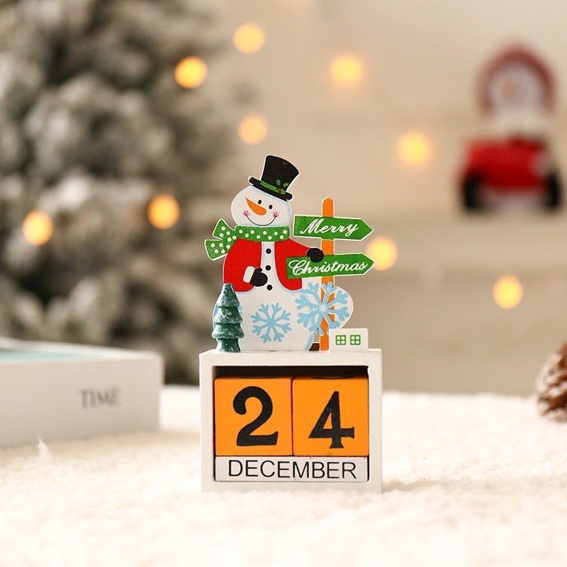Decorative Christmas Advent calendars made of wood