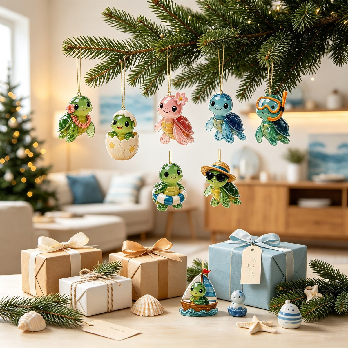 Ocean-themed Advent calendar made of acrylic