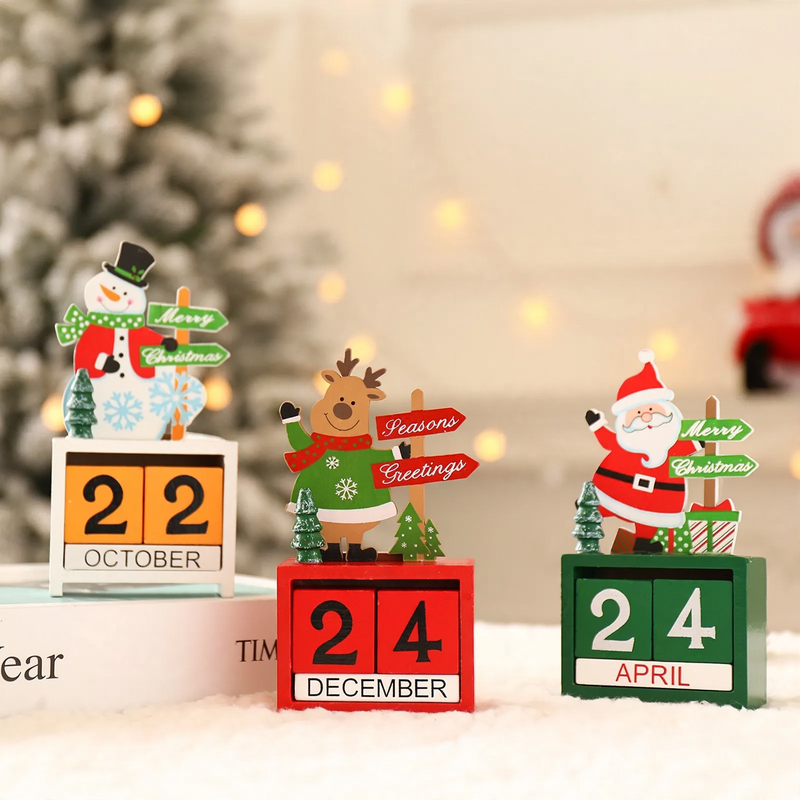Wooden Christmas countdown calendar
