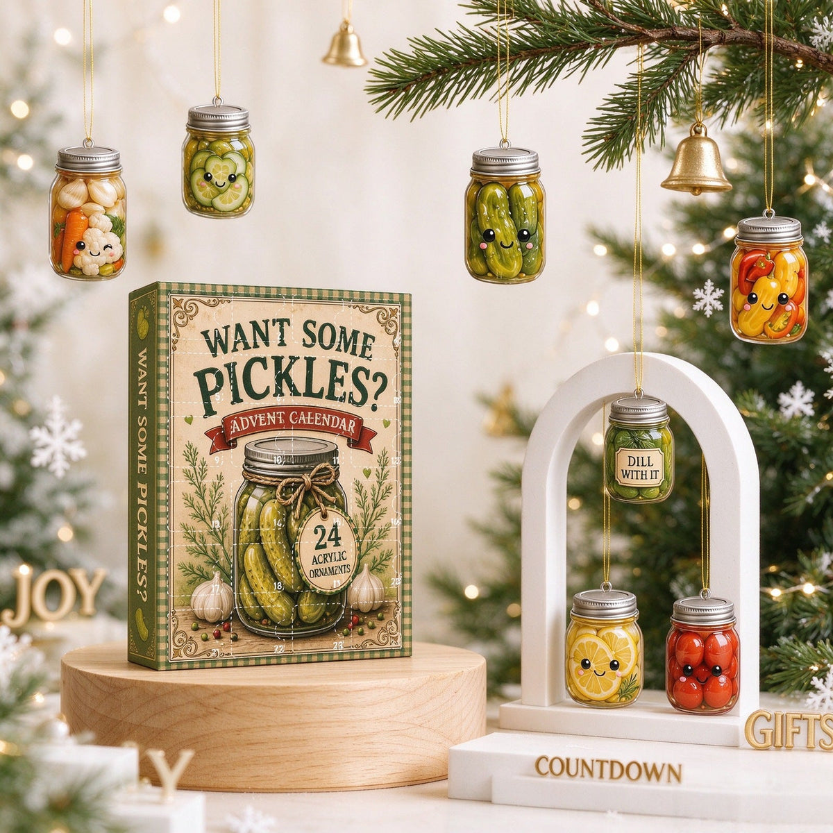 Decorative Advent calendar made of acrylic