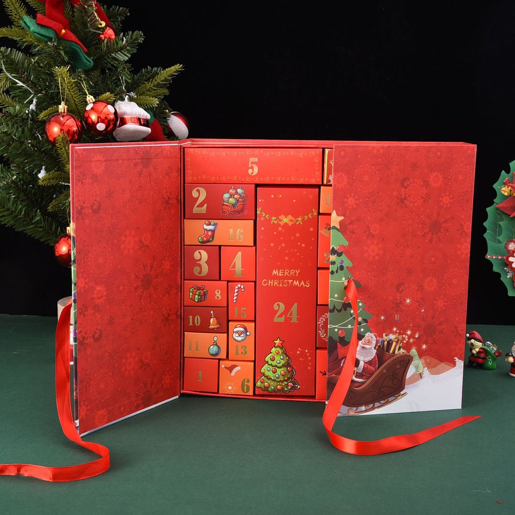 Christmas Advent Calendar Box, 33x30x8 cm