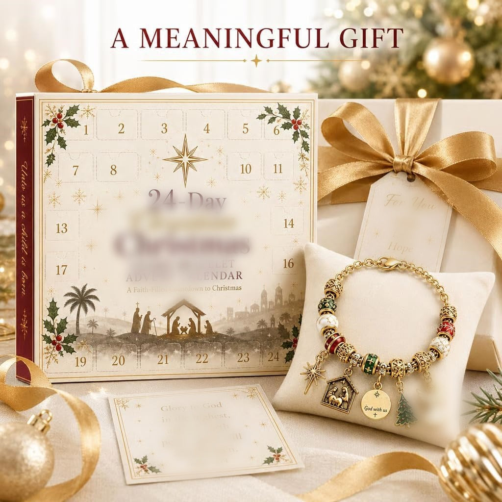 Christmas Advent Calendar with DIY Jewelry Set