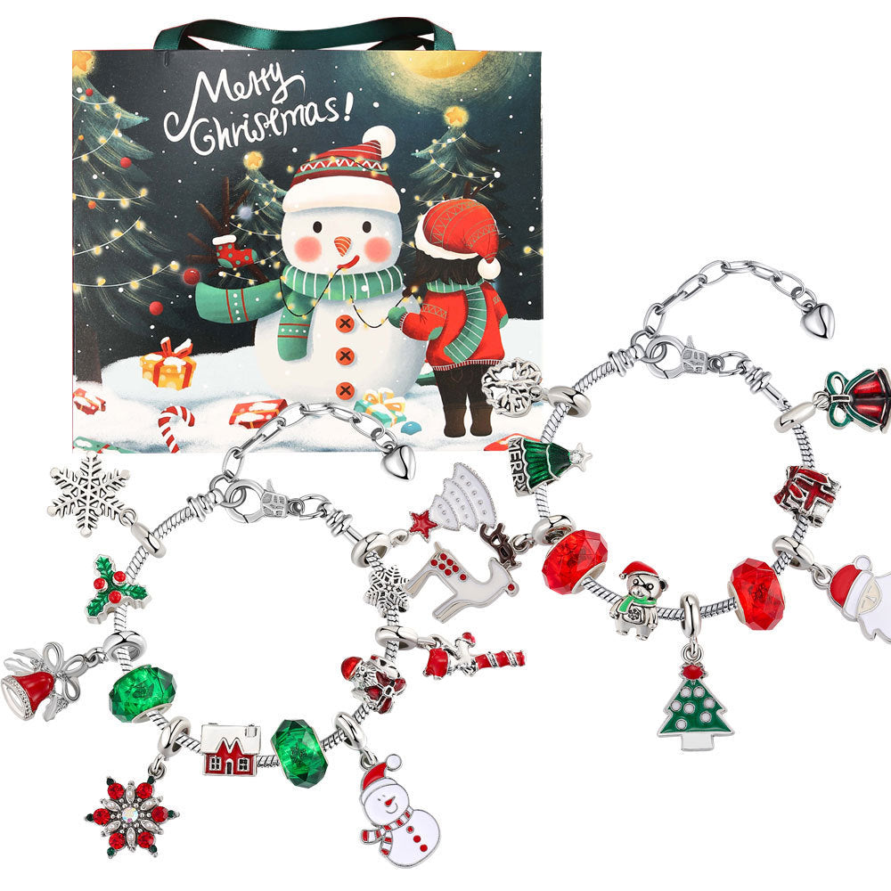 Christmas Advent Calendar with DIY Bead Bracelet Set