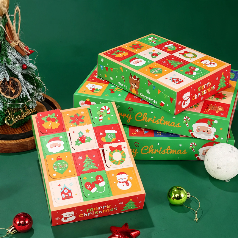 Christmas Countdown Gift Box made of cardboard