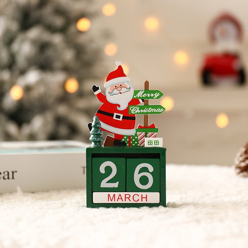 Wooden Christmas countdown calendar