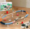 DIY Electric Christmas Railway Track Set – Creative Building Block Puzzle Toy for Kids featuring Assembled Action for the Ultimate Holiday Gift
