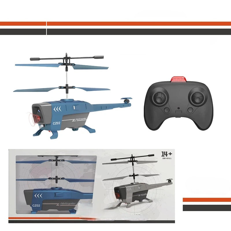 RC Helicopter Toy with LED Lights and Obstacle Avoidance– 2.4G Remote Control Aircraft, Easy Flying Drone for Kids and Beginners Gift