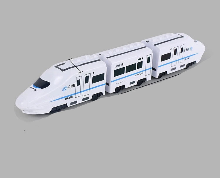 Electric Train Toy Set - DIY High Speed Railway Model with Sound and Light Effects, Educational Toy for Kids Learning and Creative Play