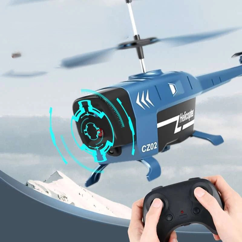 RC Helicopter Toy with LED Lights and Obstacle Avoidance– 2.4G Remote Control Aircraft, Easy Flying Drone for Kids and Beginners Gift