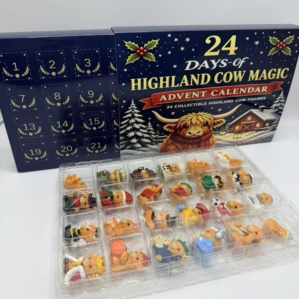 Christmas Advent calendar with sensory decorative figures