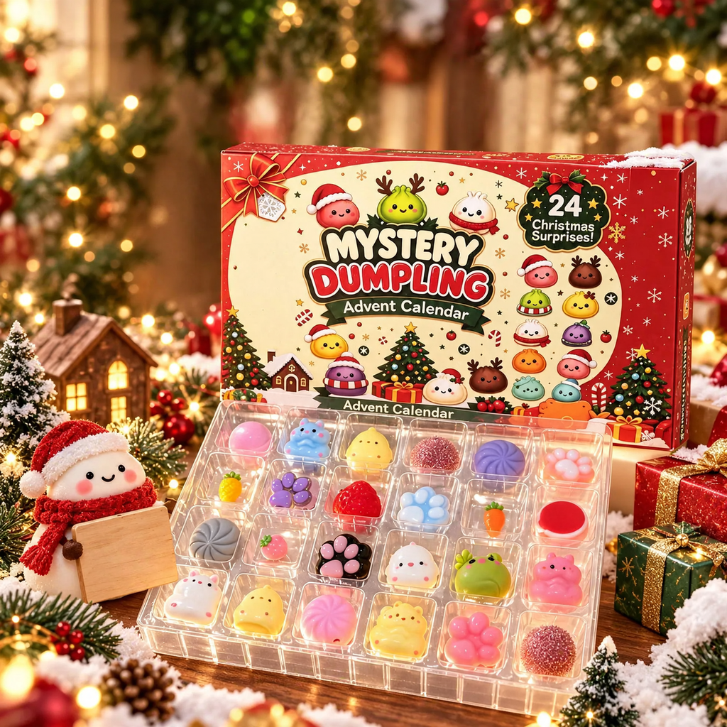 DIY Christmas Advent Calendar with Anti-Stress Toys