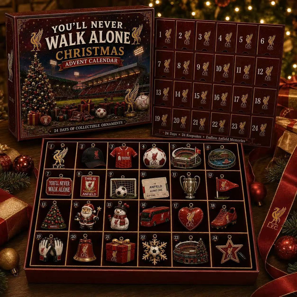 Advent calendar for soccer fans, acrylic display