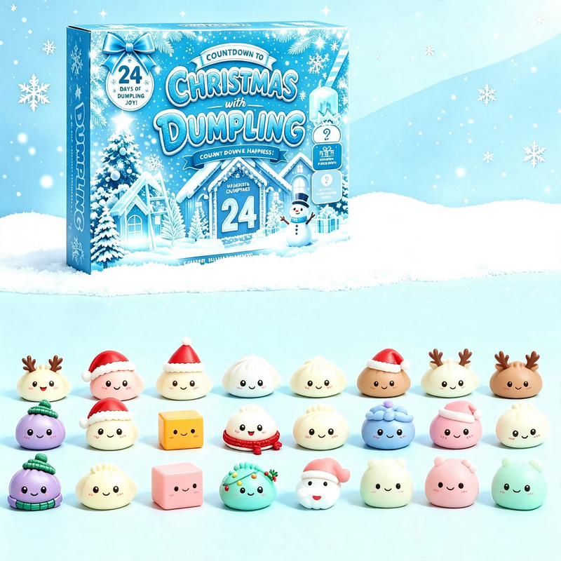 Christmas Advent Calendar with 24 Anti-Stress Toys