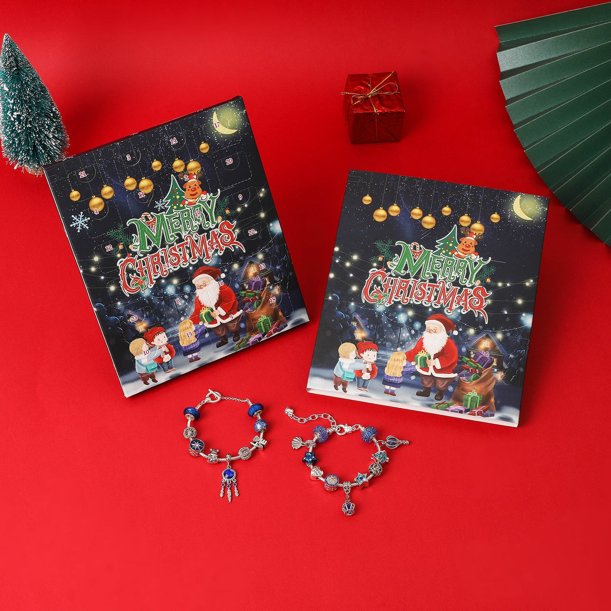 Christmas Advent Calendar with DIY Jewelry Set