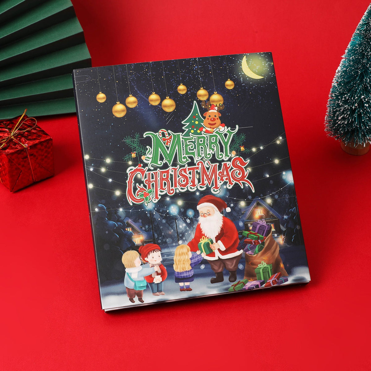 DIY Christmas decoration set with Advent calendar function