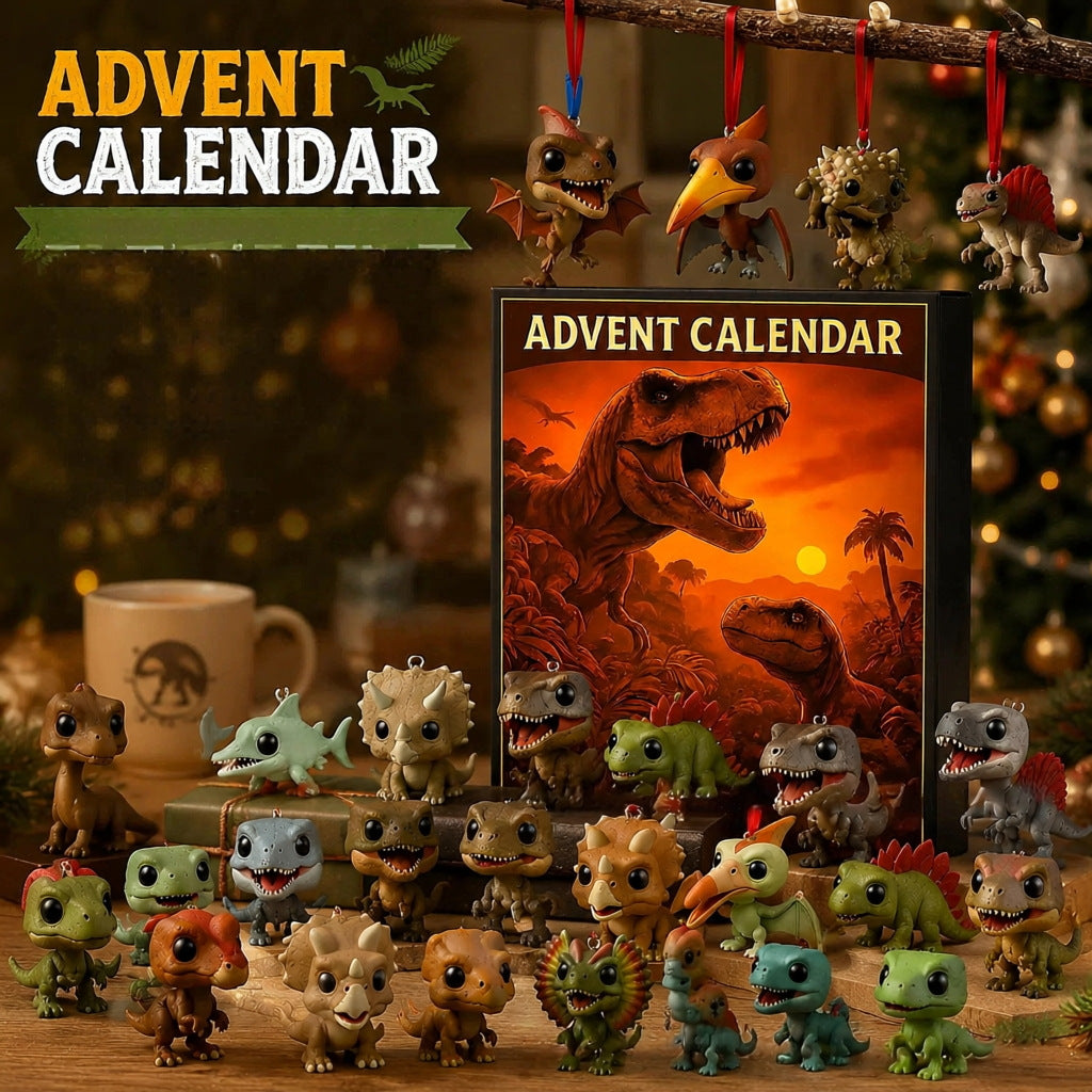 Dinosaur Advent Calendar made of Acrylic