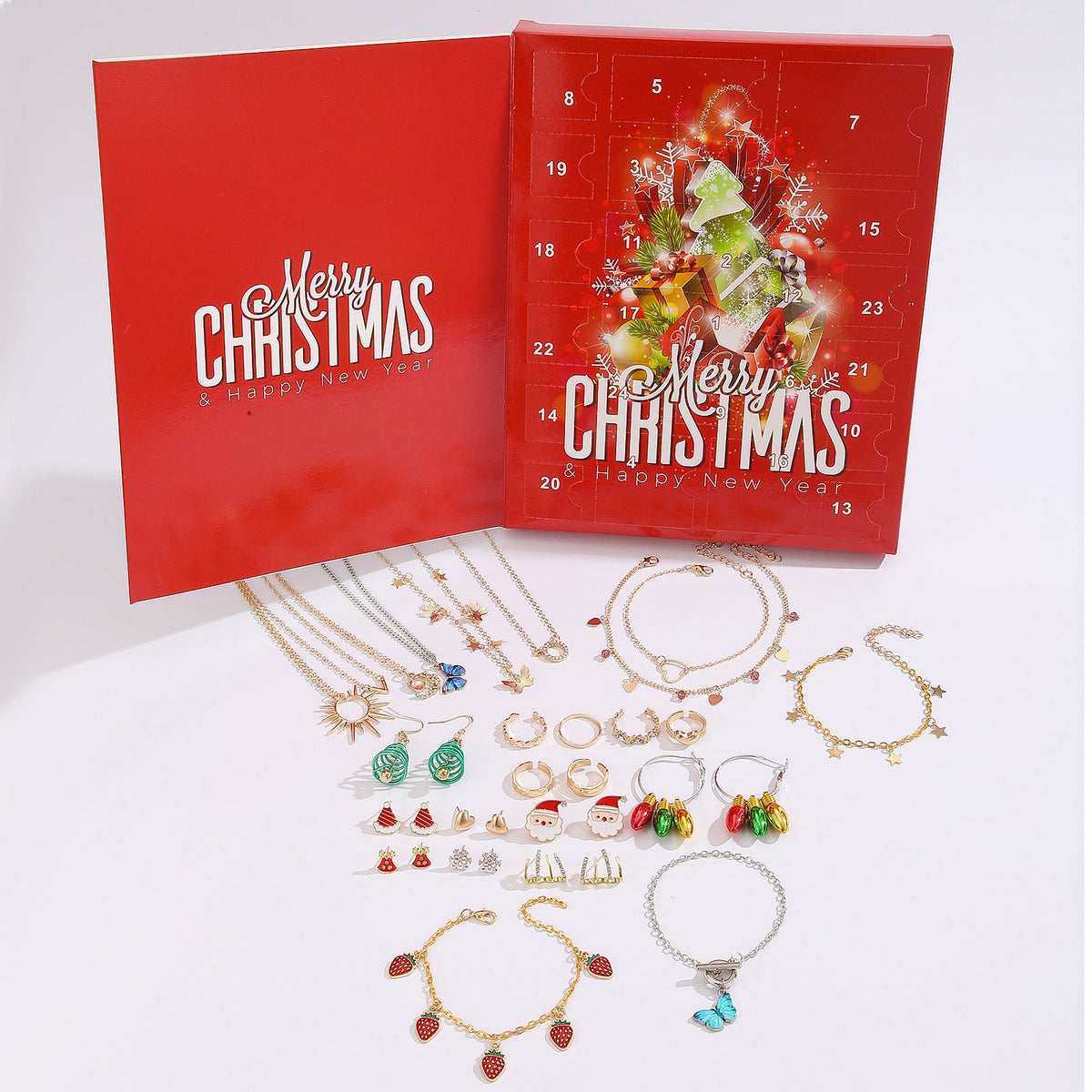 Christmas Advent Calendar with Jewelry Surprises
