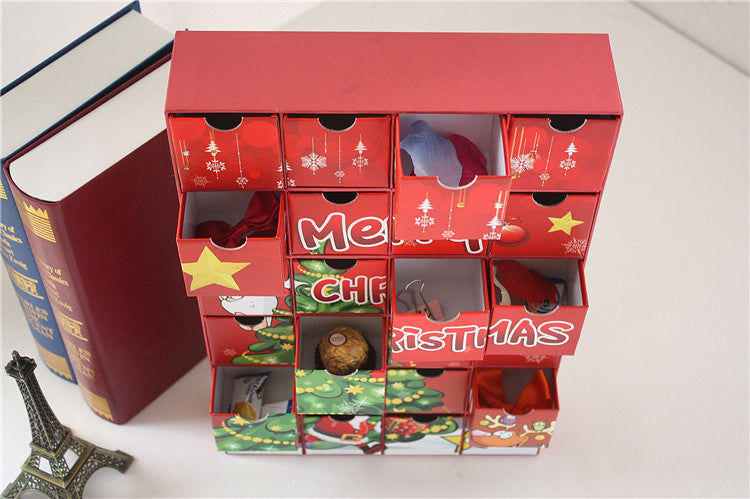 Exclusive Advent calendar with 24 compartments