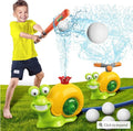 Water Sprinkler - 2-in-1 Baseball Toy for Kids with 360° Rotating Spray