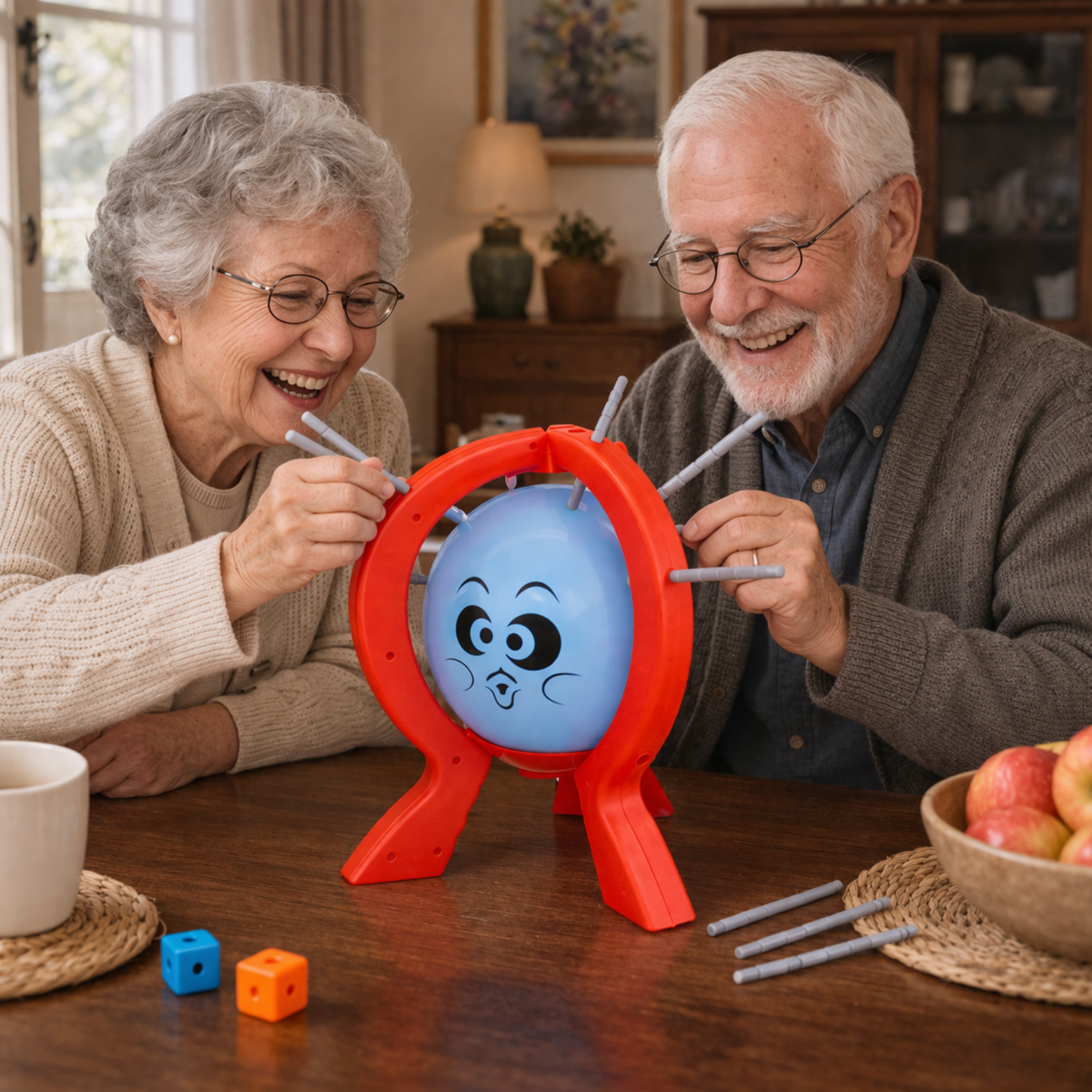 Balloon Popping Party Game Set – Exciting Family Social Board Game with Sticks Interactive Fun Challenge