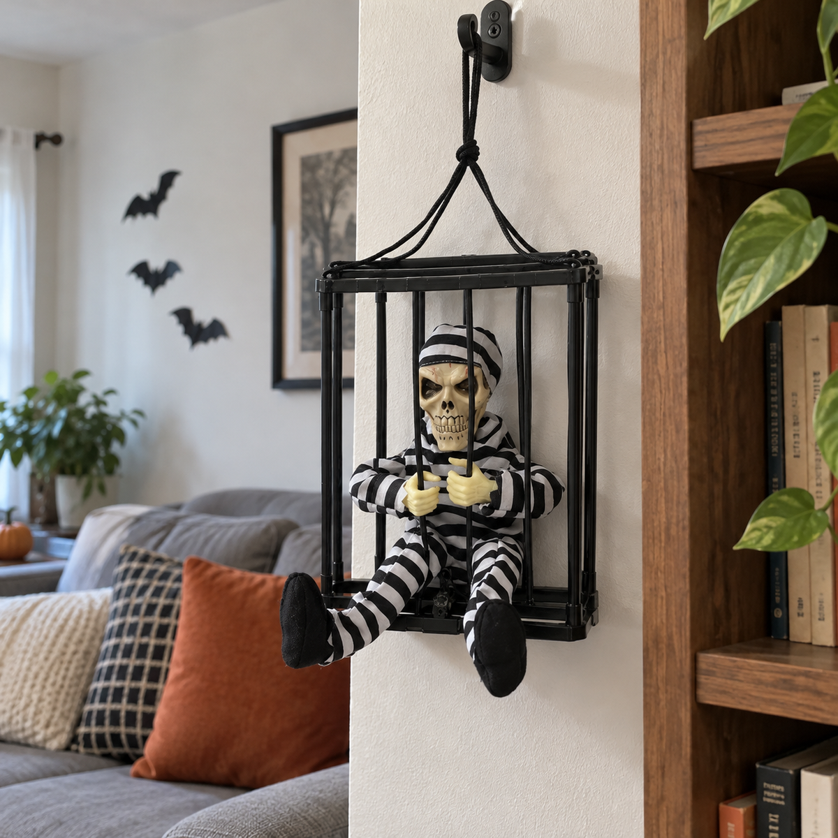Scary Skeleton Prisoner Halloween Decoration