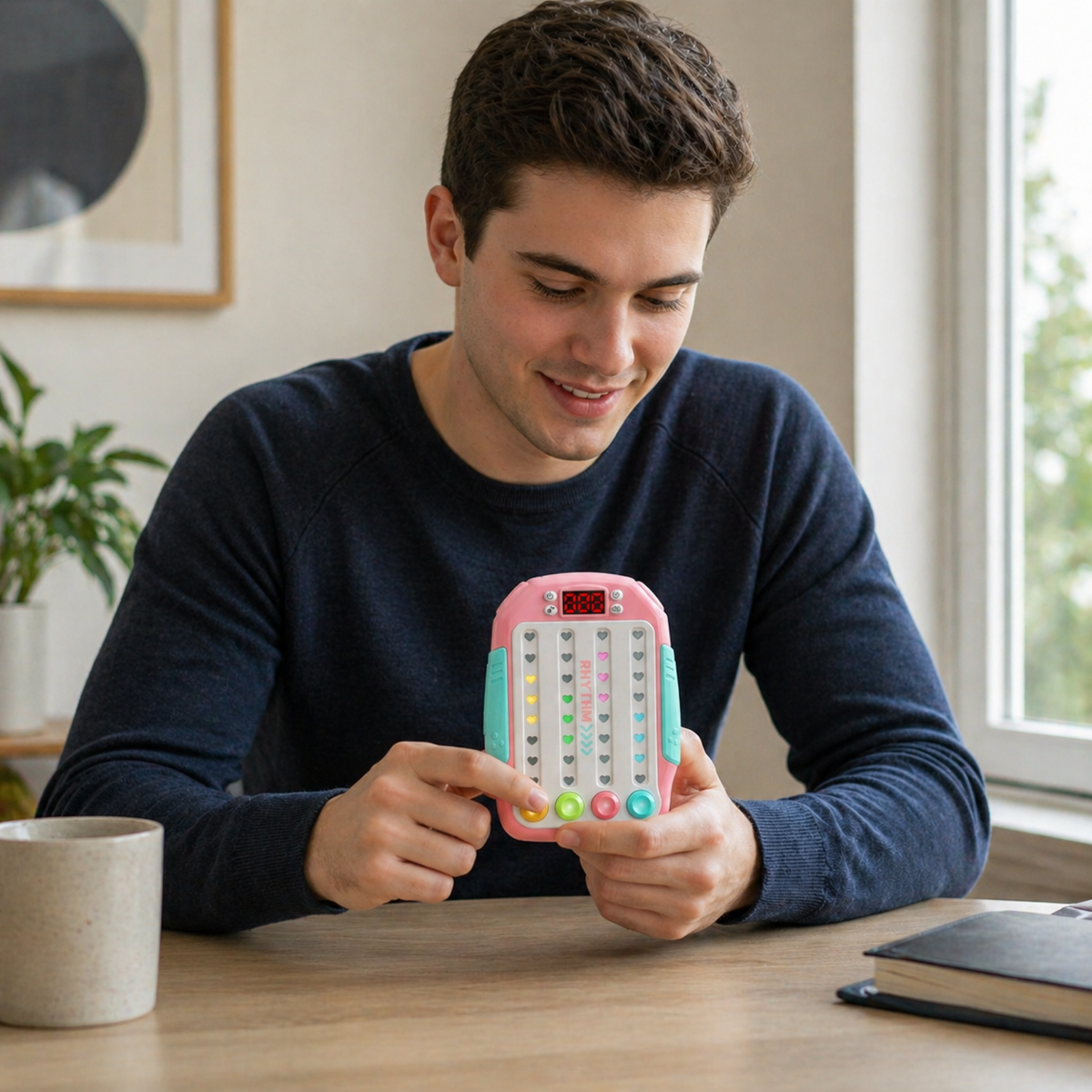 Quick Push Eye Reflex Game Console – Multiplayer Reaction Training Handheld Game for Kids and Family Party Entertainment