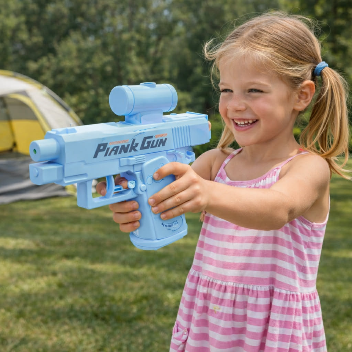 Outdoor Summer 2-Way Squirt Gun – Press & Spray Water Toy for Reverse Splash Prank, Stress Relief, and Exciting Water Fights