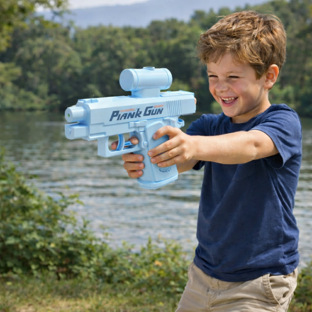 Outdoor Summer 2-Way Squirt Gun – Press & Spray Water Toy for Reverse Splash Prank, Stress Relief, and Exciting Water Fights