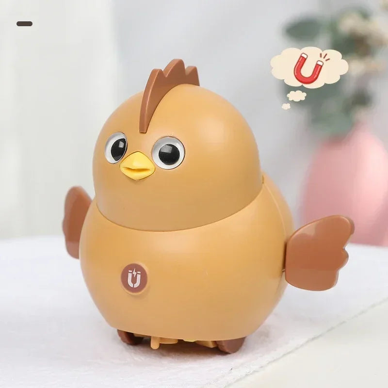 Magnetic Walking Chick Toy - Interactive Electric Chicken for Toddlers, Developmental Learning and Fun Educational Playtime
