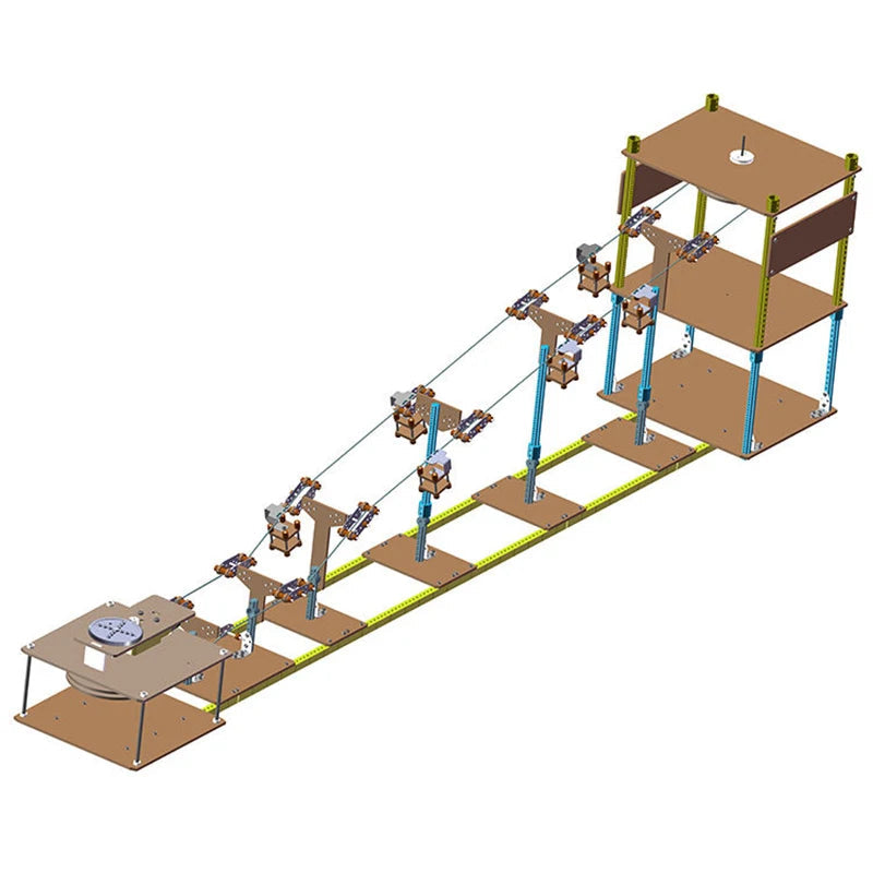 Cable Car Model Kit System Model- DIY Science Educational Toy with Physics Learning, Creative Building Set for Kids