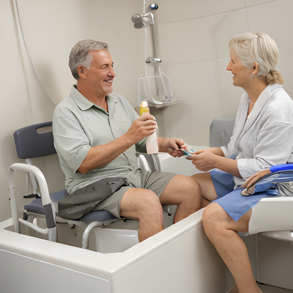 Adjustable Bathtub Transfer Bench – Non Slip Shower Chair with 400lbs Capacity for Elderly & Disabled Bathroom Safety