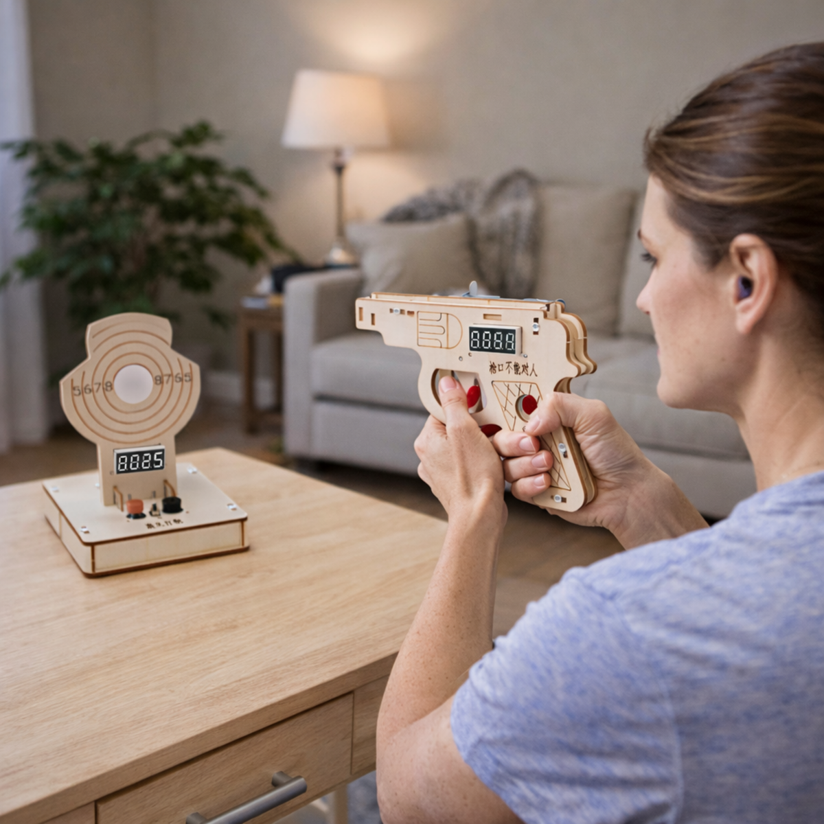 DIY Laser Target Shooting Model Kit – Physics STEM Science Educational Toy for Kids Experimental Learning and Engineering Practice