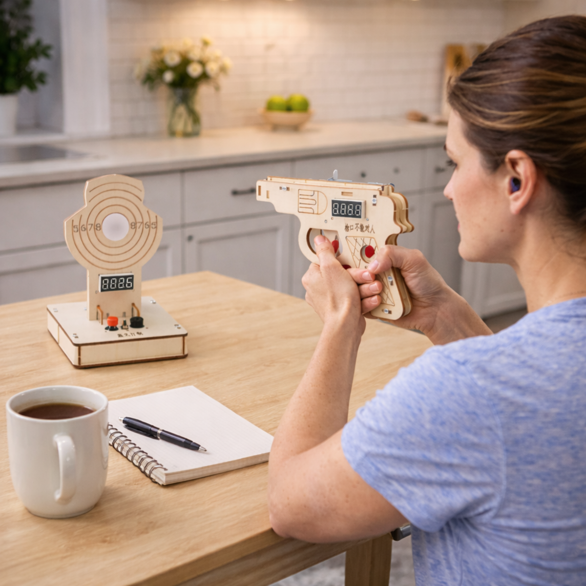 DIY Laser Target Shooting Model Kit – Physics STEM Science Educational Toy for Kids Experimental Learning and Engineering Practice