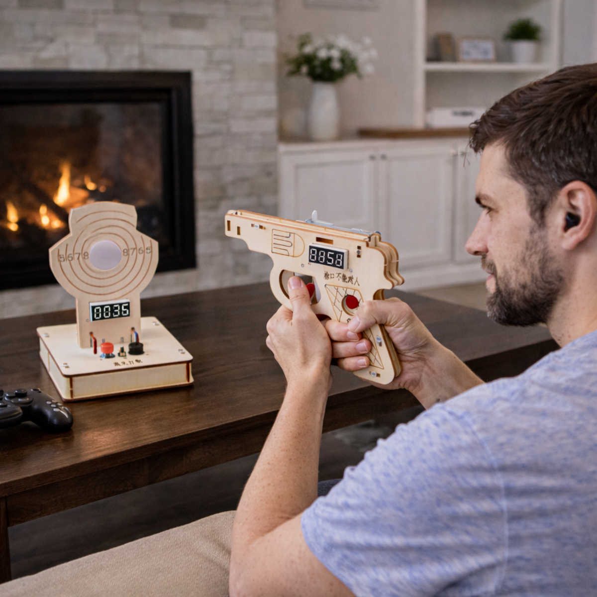 DIY Laser Target Shooting Model Kit – Physics STEM Science Educational Toy for Kids Experimental Learning and Engineering Practice