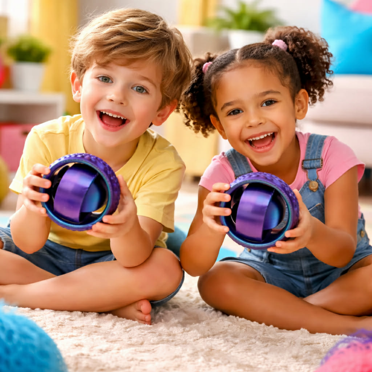 O-Shaped Rotating Ball Toy – 3D Printed Universal Fingertip Gyroscope Gravity Rotation Anxiety Relief Decompression Stress Fidget Toy