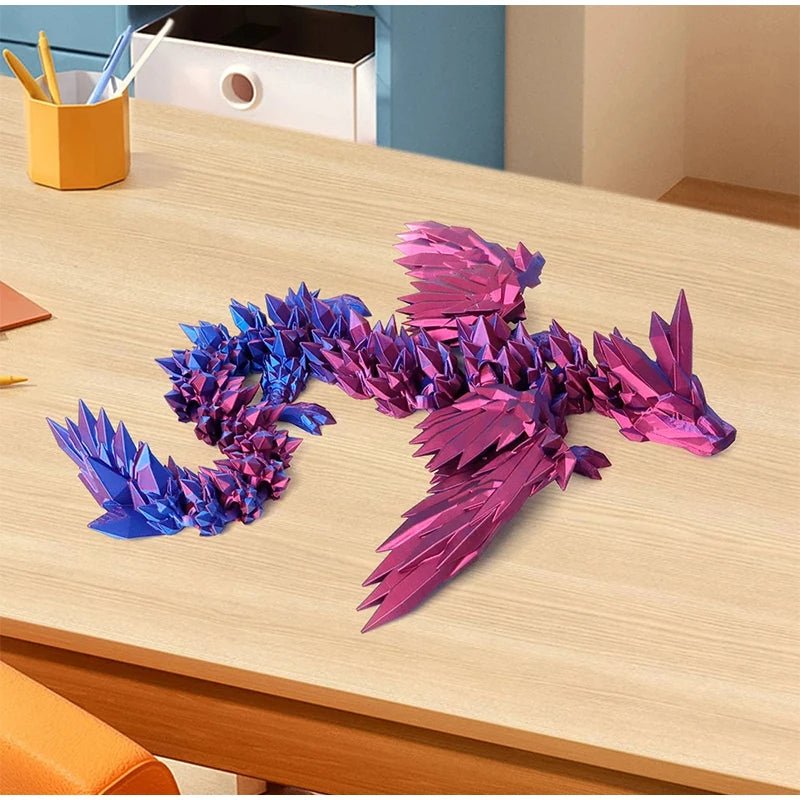 Printed Easter Crystal Dragon Egg – 3D Egg Toy for Enchanting Desktop Ornament, Easter Sculpture, and Magical Gift for Kids