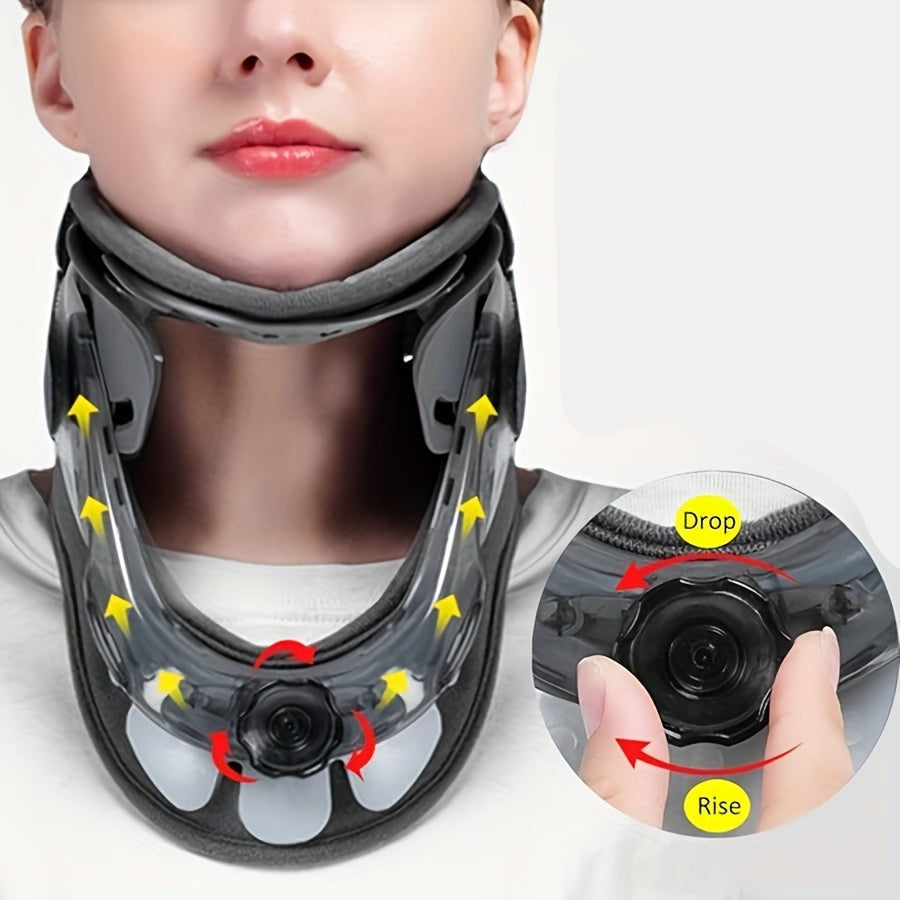 Inflatable Cervical Neck Traction Device – Adjustable Spine Alignment Collar for Neck Stretching, Posture Correction & Home Therapy Relief