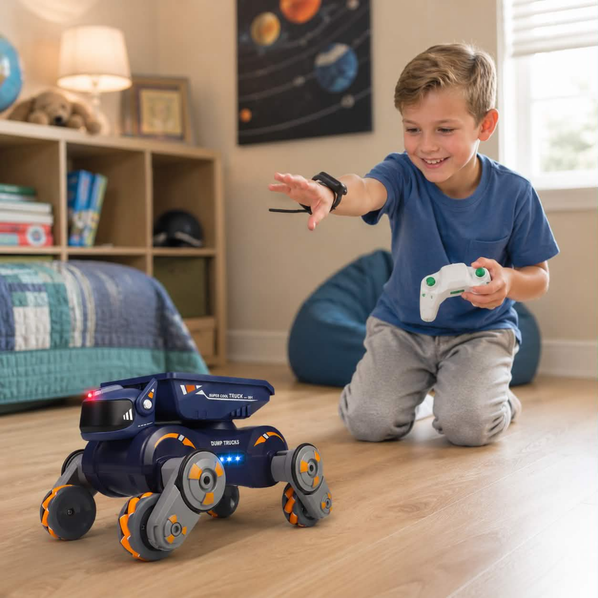 RC Robot Dog Toy - Interactive Electronic Pet with Singing Dancing and Follow Mode, Smart Gift Toy for Kids Entertainment and Learning