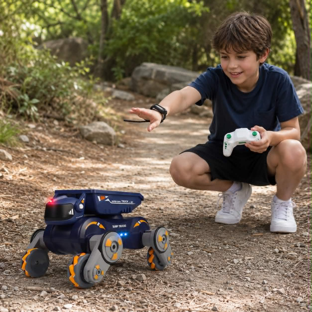 RC Robot Dog Toy - Interactive Electronic Pet with Singing Dancing and Follow Mode, Smart Gift Toy for Kids Entertainment and Learning
