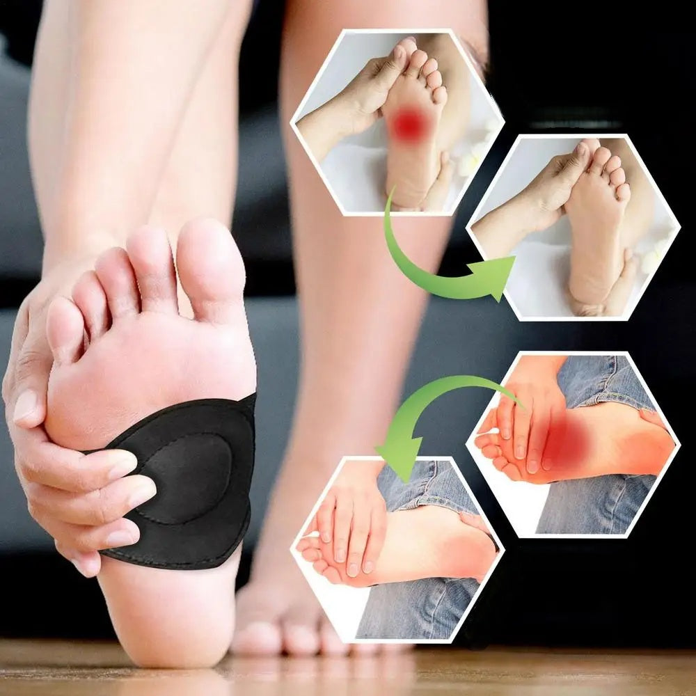 Foot Arch Support Insoles - Cushioning Orthopedic Pads for Flat Feet and Plantar Fasciitis Relief, Comfortable Foot Care Solution