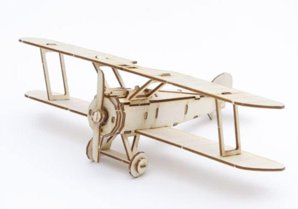 DIY Wooden Aircraft Puzzle Model Kit – Small 3D Plane Assembly Toy for Adults, Birthday, Halloween and Christmas Gift Ideas
