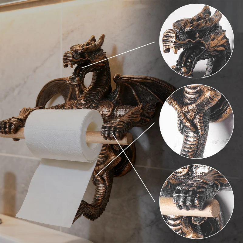 Creative Dinosaur Skeleton Toilet Paper Holder